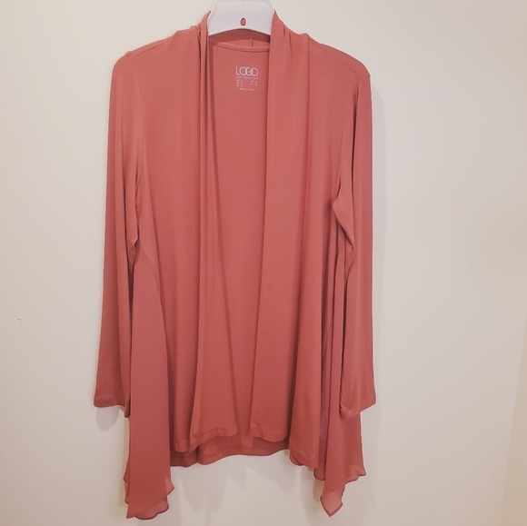 Logo Pink Open Front Cardigan Size S - Picture 3 of 10